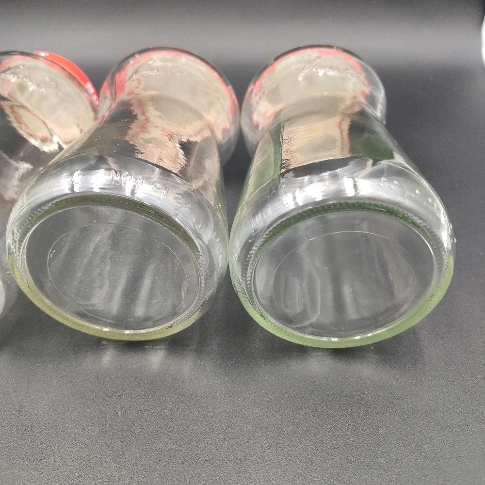Set-6‎ Bottles Lids 16 Oz Jars Clean Glass Caps Reusable Empty Pace Picante📏📸